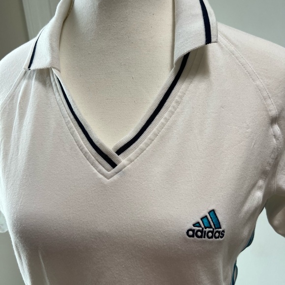 Authentic Adidas Championship Tennis Dress w/Turquoise Logo&Side Stripe Applique - Picture 1 of 6